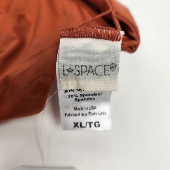 L*Space Tori Bikini Top in Amber Brown Size XL Underwire NWT - Picture 3 of 4